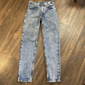 Vtg Levi’s Jeans Mens 30x34 Acid Wash 550 Blue USA Orange Tab Grunge Tapered
